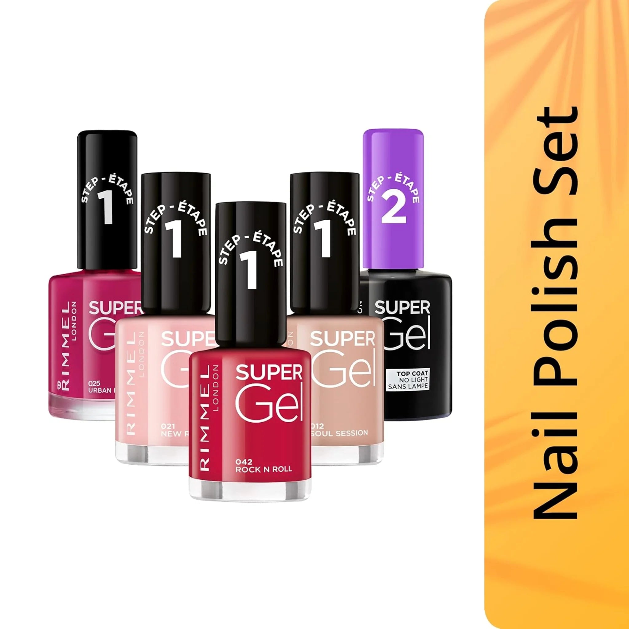 Rimmel Super Gel Top Coat Nail Polish 12ml – No UV Lamp Needed