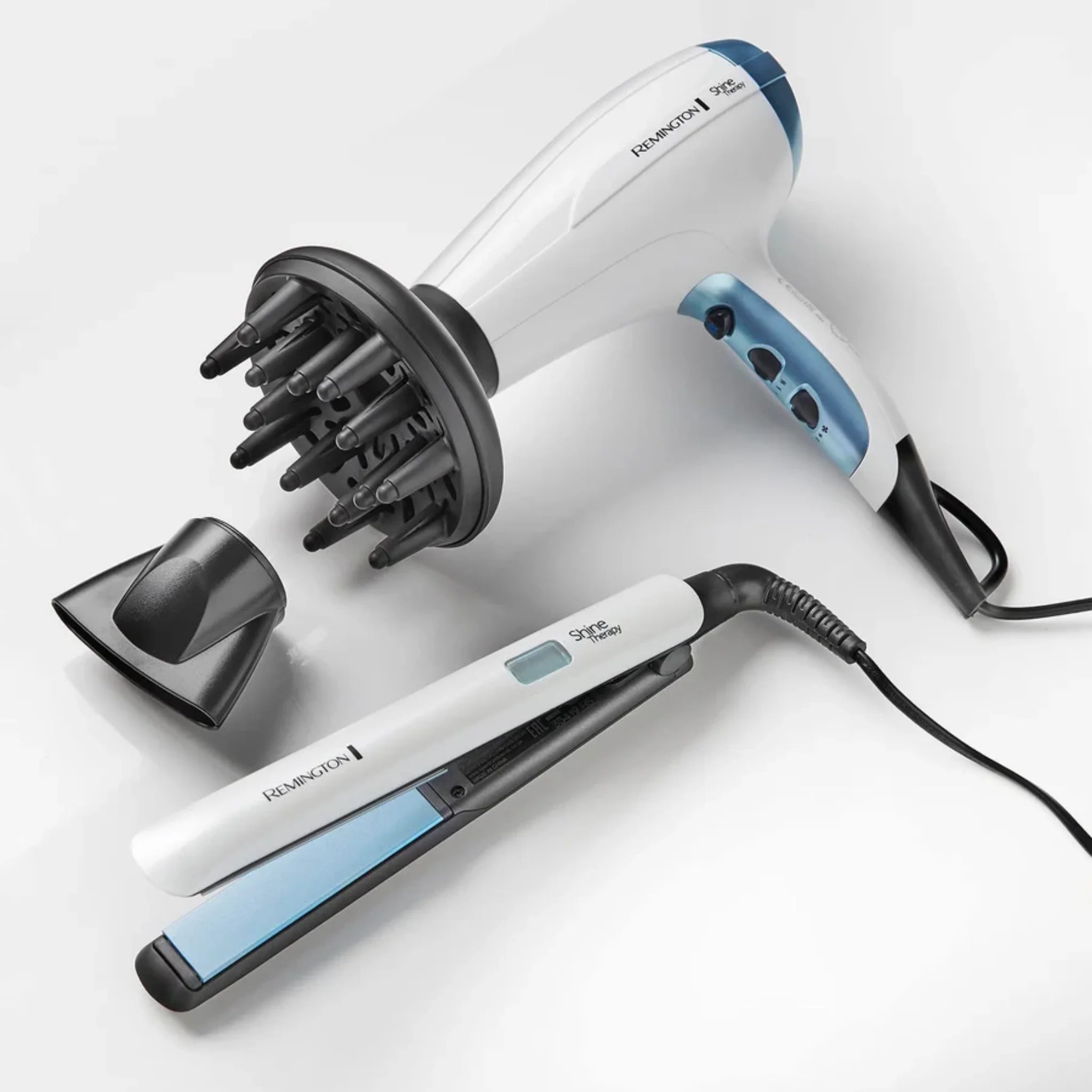 S8500 Shine Therapy Straightener by Remington – Argan Oil Ceramic Plates, 150–230 °C EU Plug
